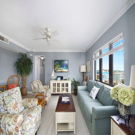 Living room with views