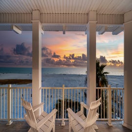 Watch the sunset from the balcony.