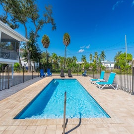Enjoy this poolside oasis.