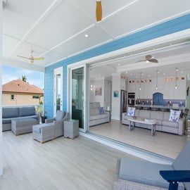 Enjoy the full size balcony