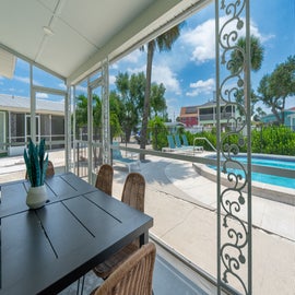 Cottage B's private patio.