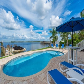 Enjoy the Bayview from the pool.