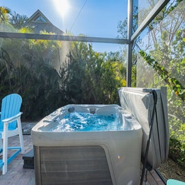 Soak, relax, and let the warm jets melt your worries away.