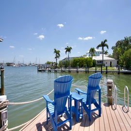 Take a seat and lookout into the bay.