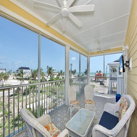 Covered screened porch
