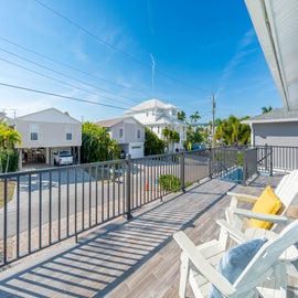 Front Deck with seating.