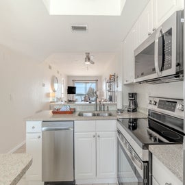 Well-appointed and open kitchen.