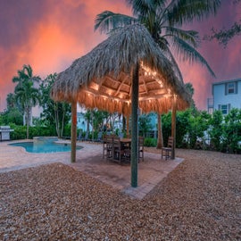 Hangout and make memories under the tiki hut!
