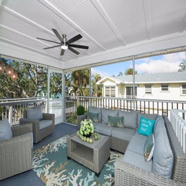 Screened in Porch at Coral Cove B