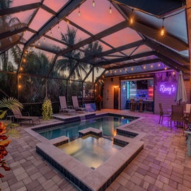 Take a night swim and enjoy the bar.