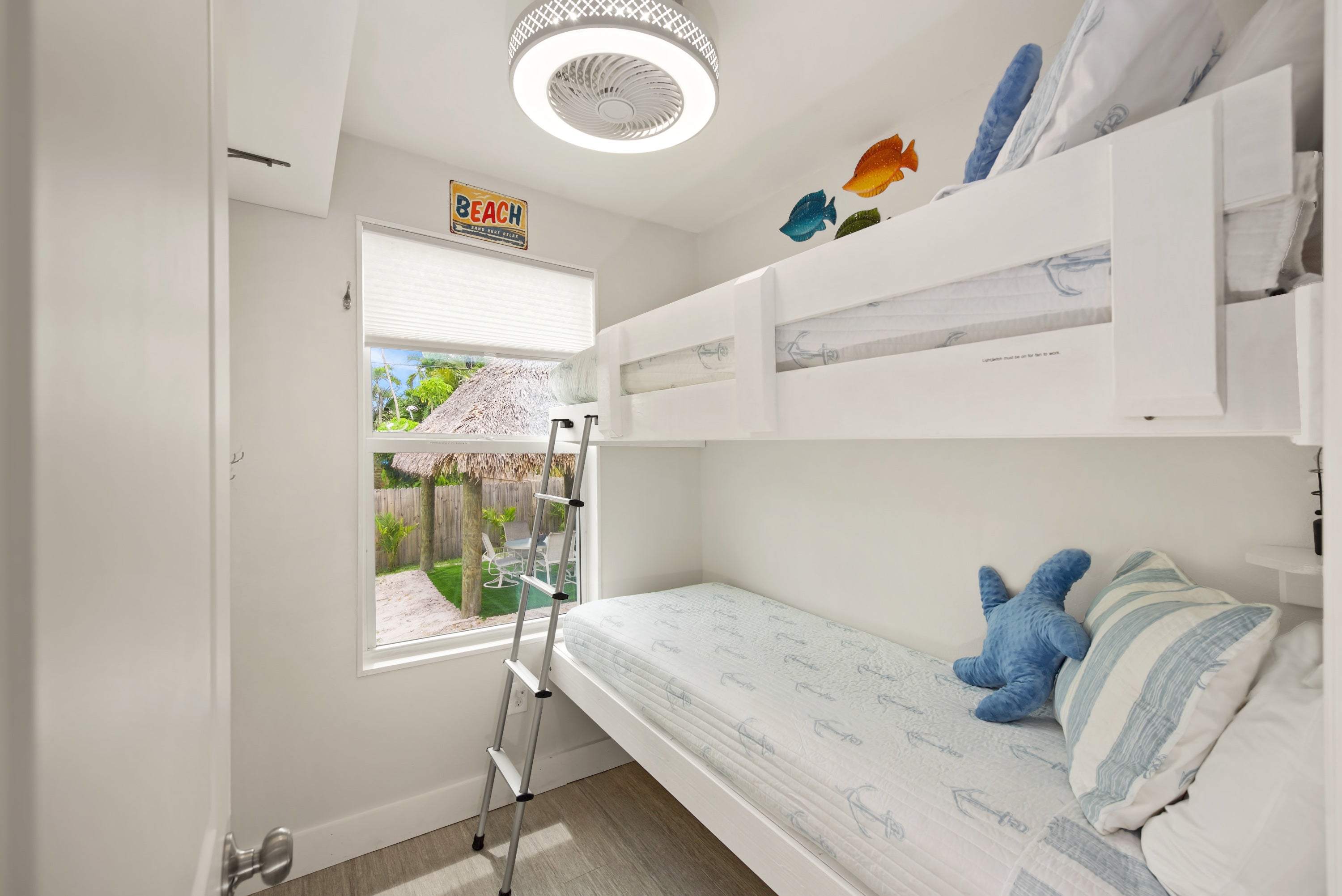Guest bedroom with twin bunkbed