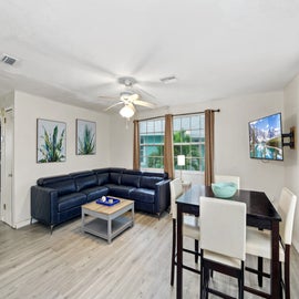 Bright and open concept that in relaxing and inviting.