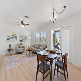 Lovley dining and living room area.