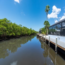 Try your shot at fishing off the dock.