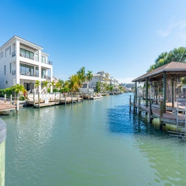 Watch the bay from the dock.