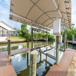 Private boat dock.