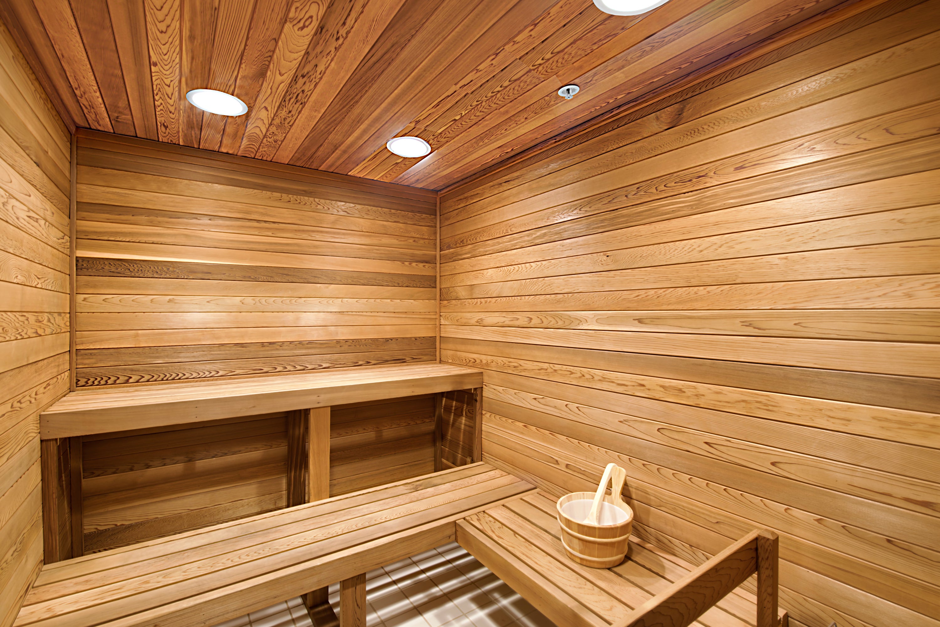 2 saunas in building
