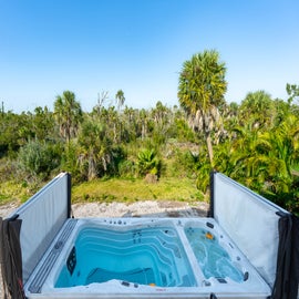 Enjoy the Florida Nature while in the hot tub.
