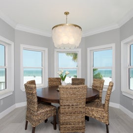 Dining Room with views of the beach