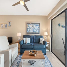 Open Living Area Facing the Beach
