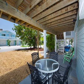 Lower level outdoor dining