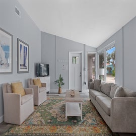 Unit C bright and open living room