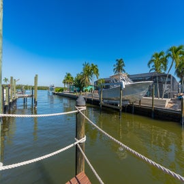 Take in the views at private Dock.