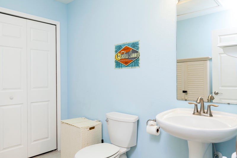 half bath/laundry 2nd floor