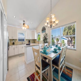 Dining area next to kitchen