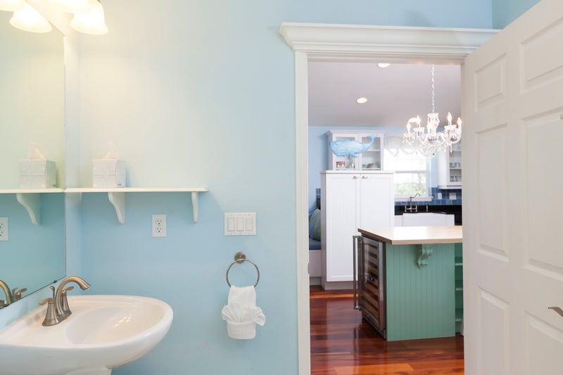 half bath off kitchen 2nd floor