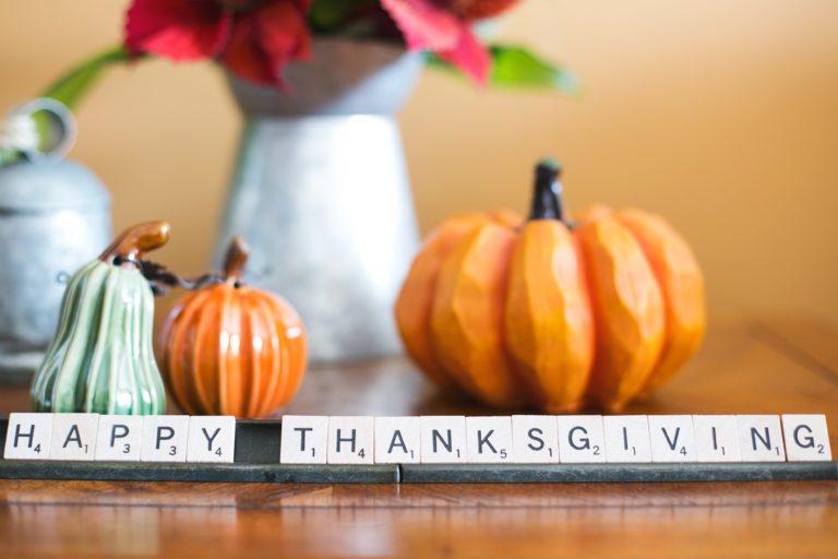 Thanksgiving Dining letters banner